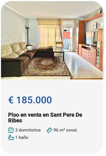 Piso en venta en Sant Pere de Ribes