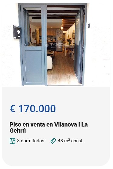 Piso en venta en Vilanova I la Geltrú
